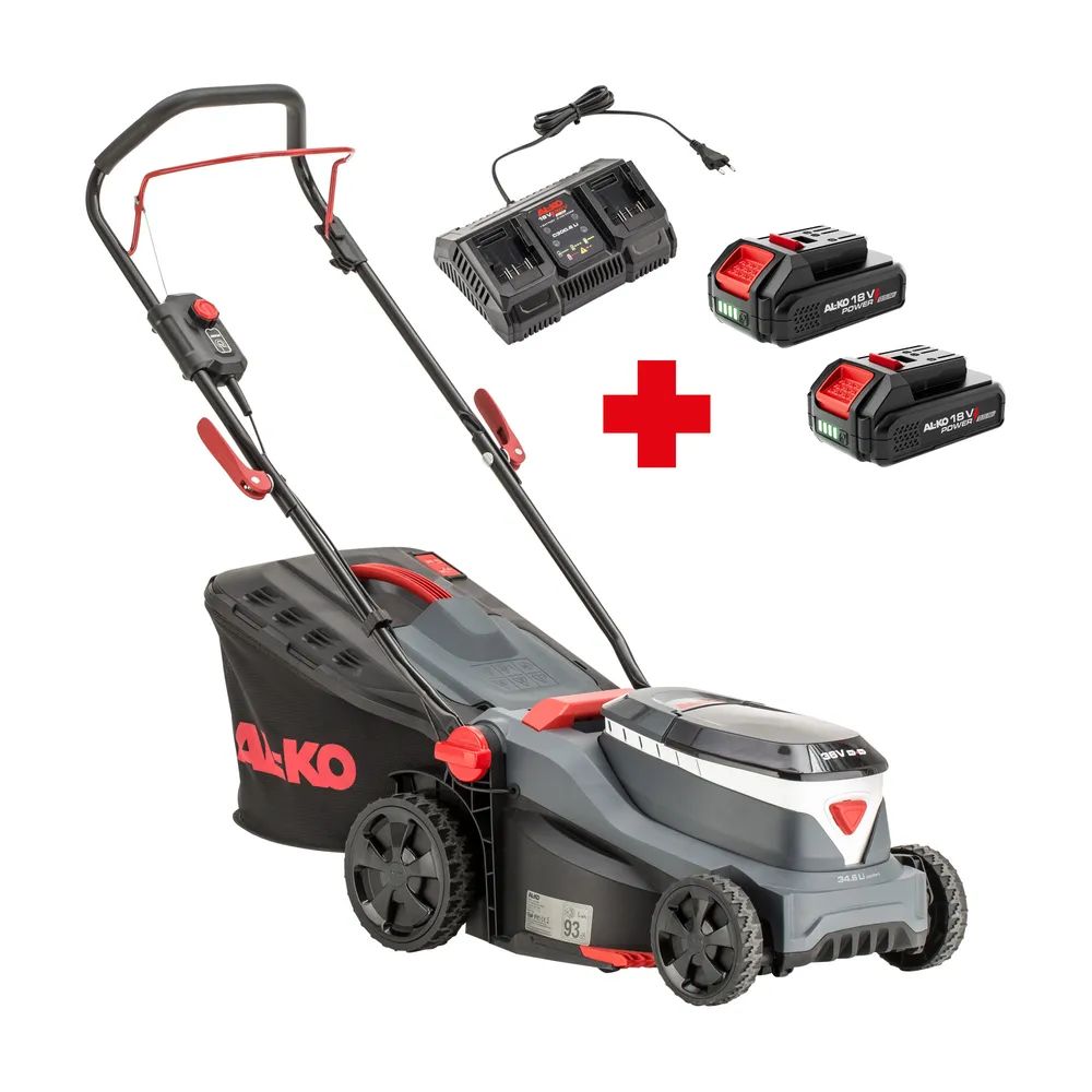 AL-KO 34.6 Li Comfort Set (inkl. 2 Akkus 2,5Ah und Doppelladegerät C300.6 Li)