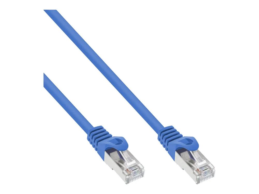 InLine Patchkabel - F/UTP - Cat.5e - blau - 1m