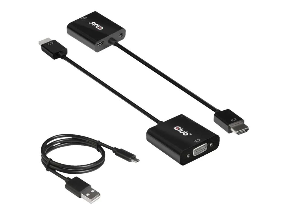 Club 3D CAC-1302 - Videoadapter - HDMI männlich zu HD-15 (VGA)