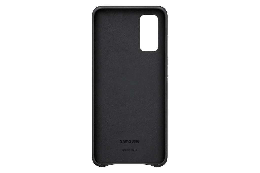 Samsung Leather-Cover "EF-VG980" für Galaxy S20, Schwarz
