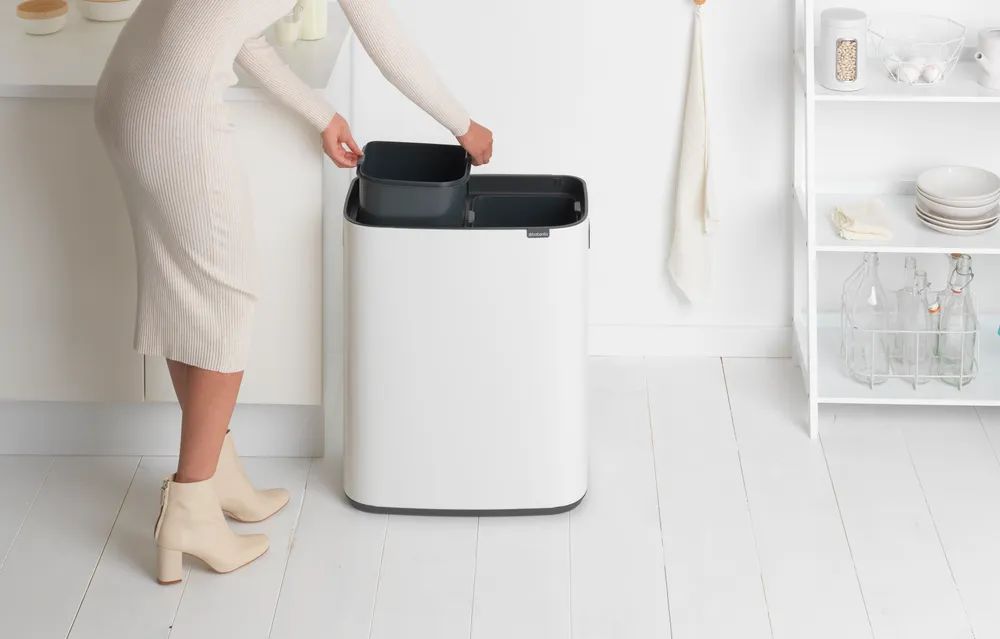 Brabantia Bo Touch Bin, 2 x 30L - White