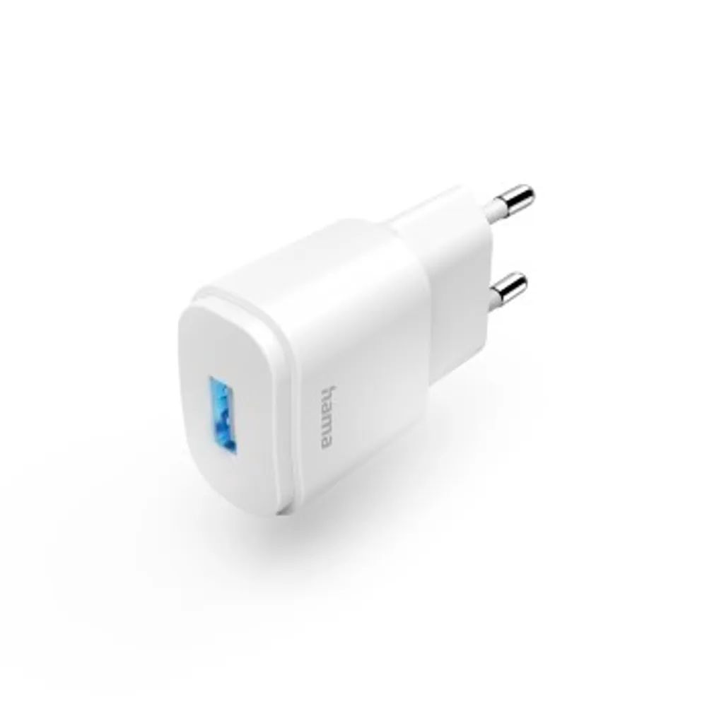 Hama Ladegerät, USB-A, 6 W, Weiß