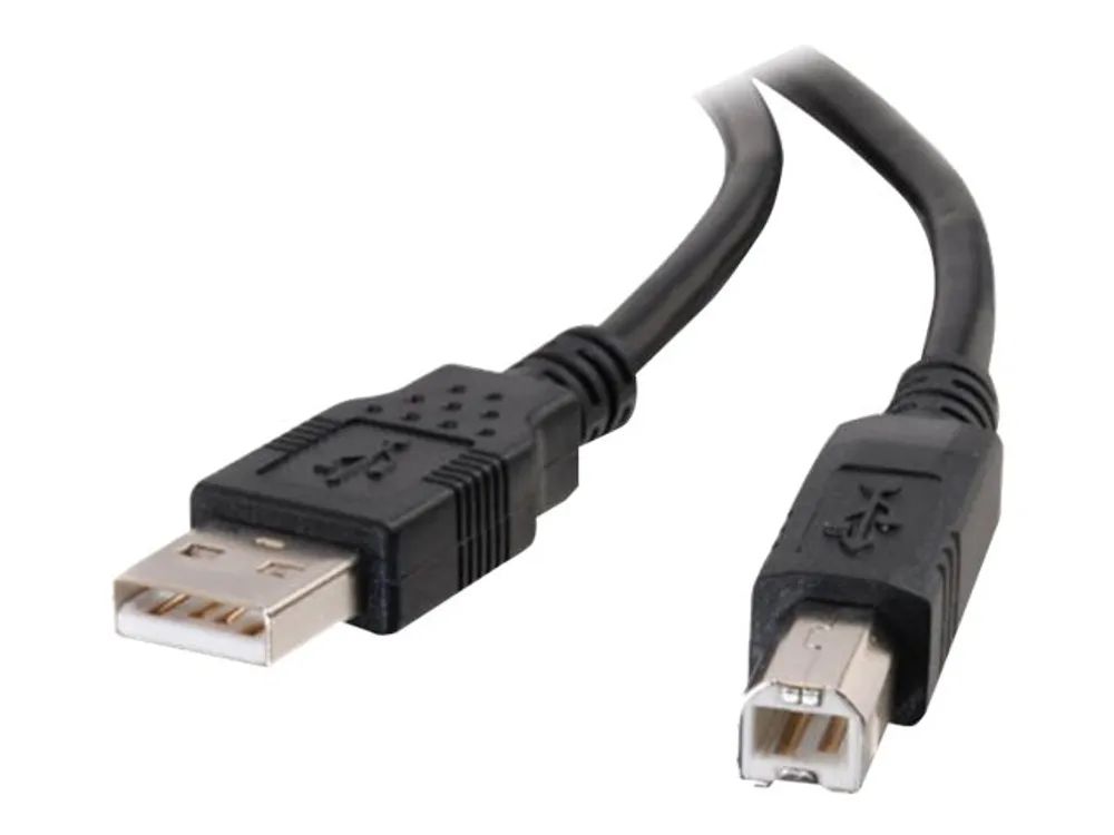 C2G 3.3ft USB A to USB B Cable - USB A to B Cable - USB 2.0 - Black - M/M - USB-Kabel - USB (M)
