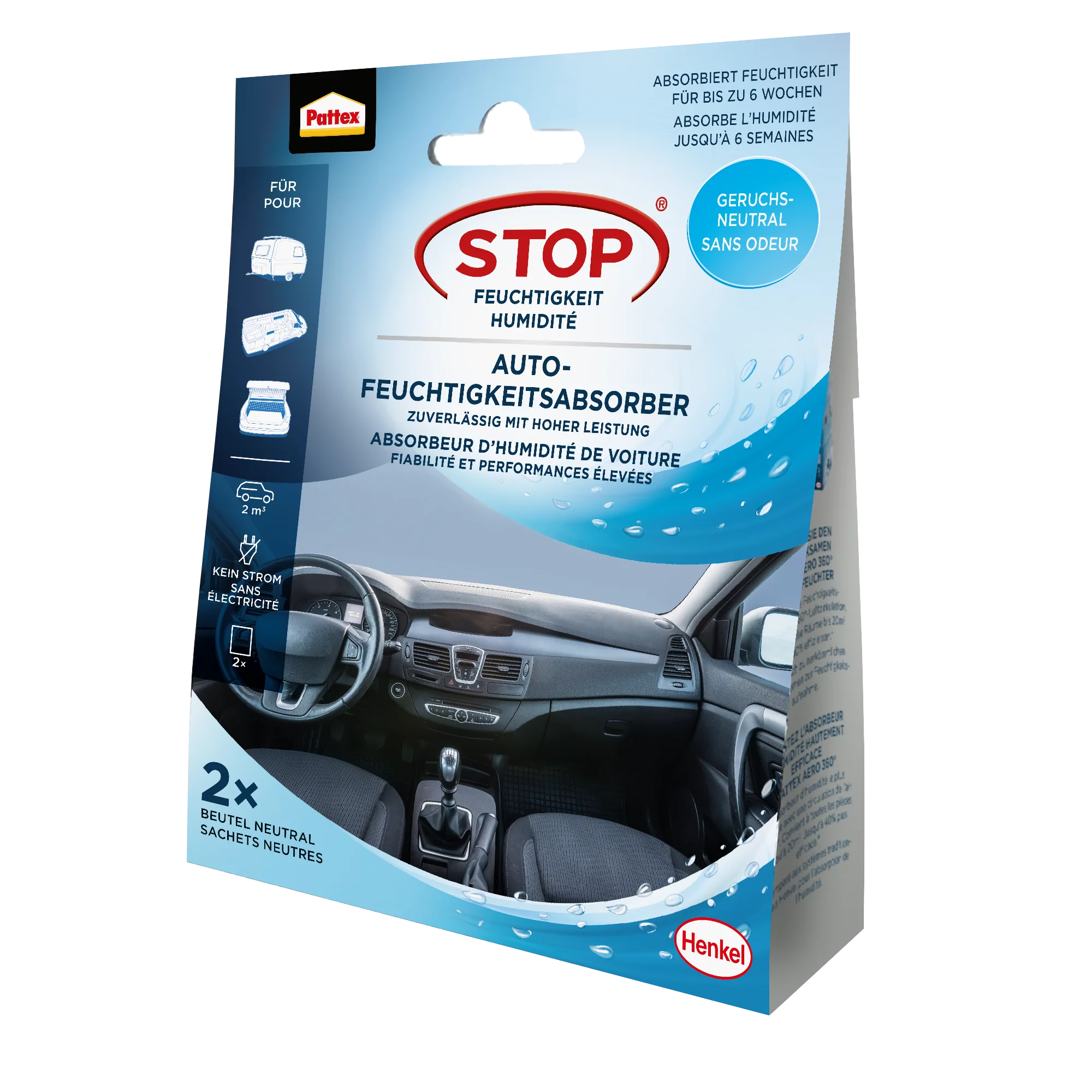 Pattex Aero 360° Auto Sachet neutral