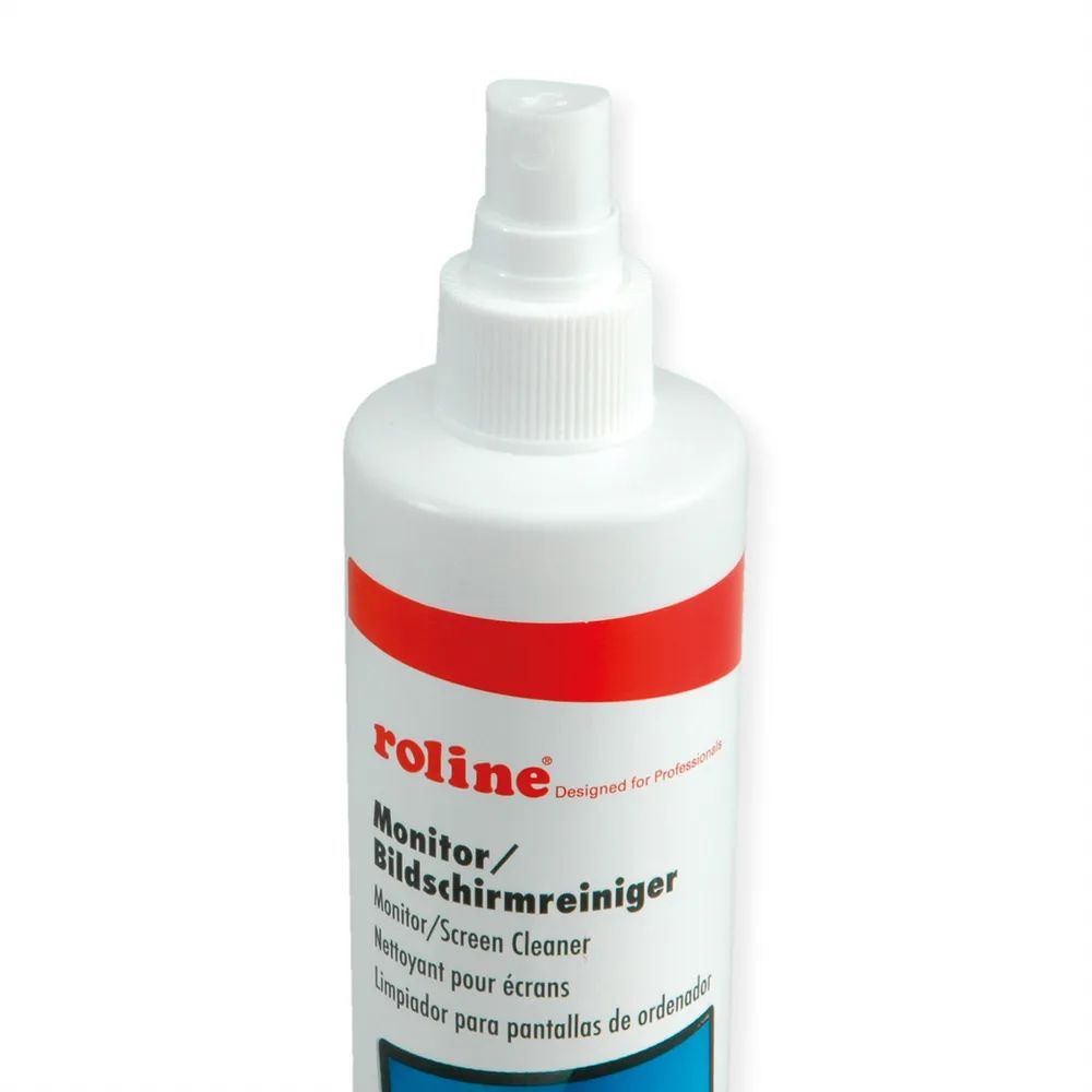 ROLINE Bildschirmreiniger TFT inklusive Mikrofasertuch, 250 ml