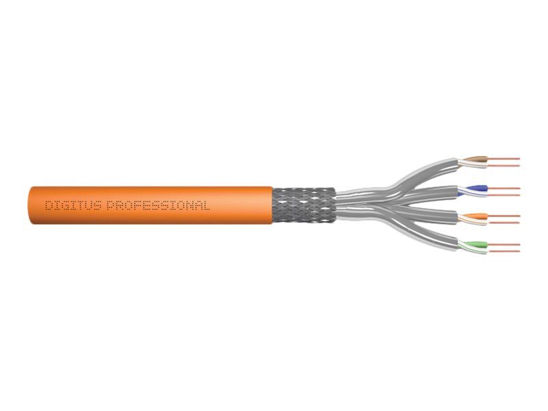 DIGITUS CAT 7 S/FTP Verlegekabel, 1000 m, Simplex, Cca-s1a d1 a1