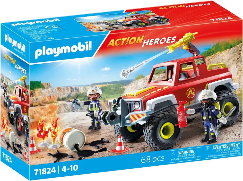 PLAYMOBIL 71824 Action Heroes Feuerwehrtruck