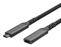 S/CONN maximum connectivity USB-C Verlängerungskabel>USB-C Buchse 3.2 PD Textil - Kabel - Digital/Daten