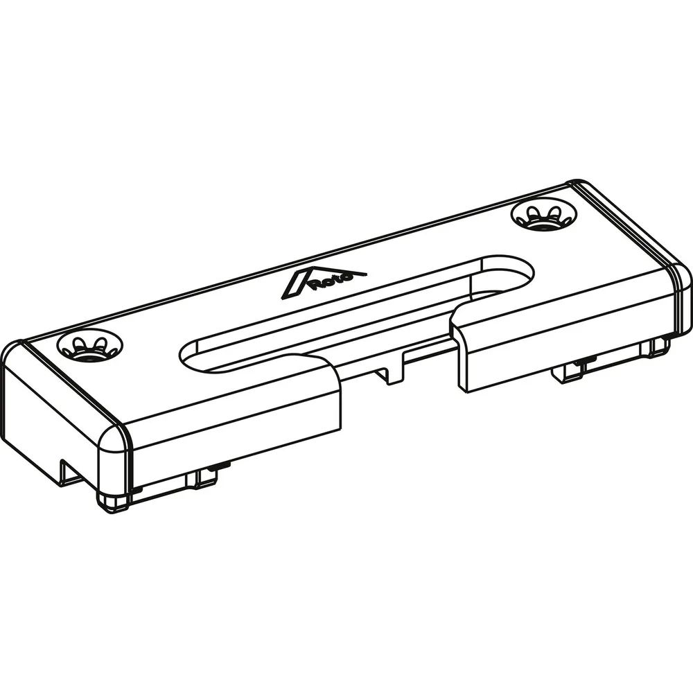 ROTO NT/NX Kipplager Holz zu Drehsperre verdeckt Eurofalz 30mm 13V silber