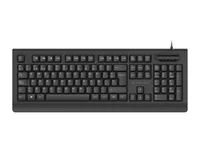 Conceptronic USB Tastatur+Smart ID-Kartenleser Layout IT sw - Tastatur - QWERTY
