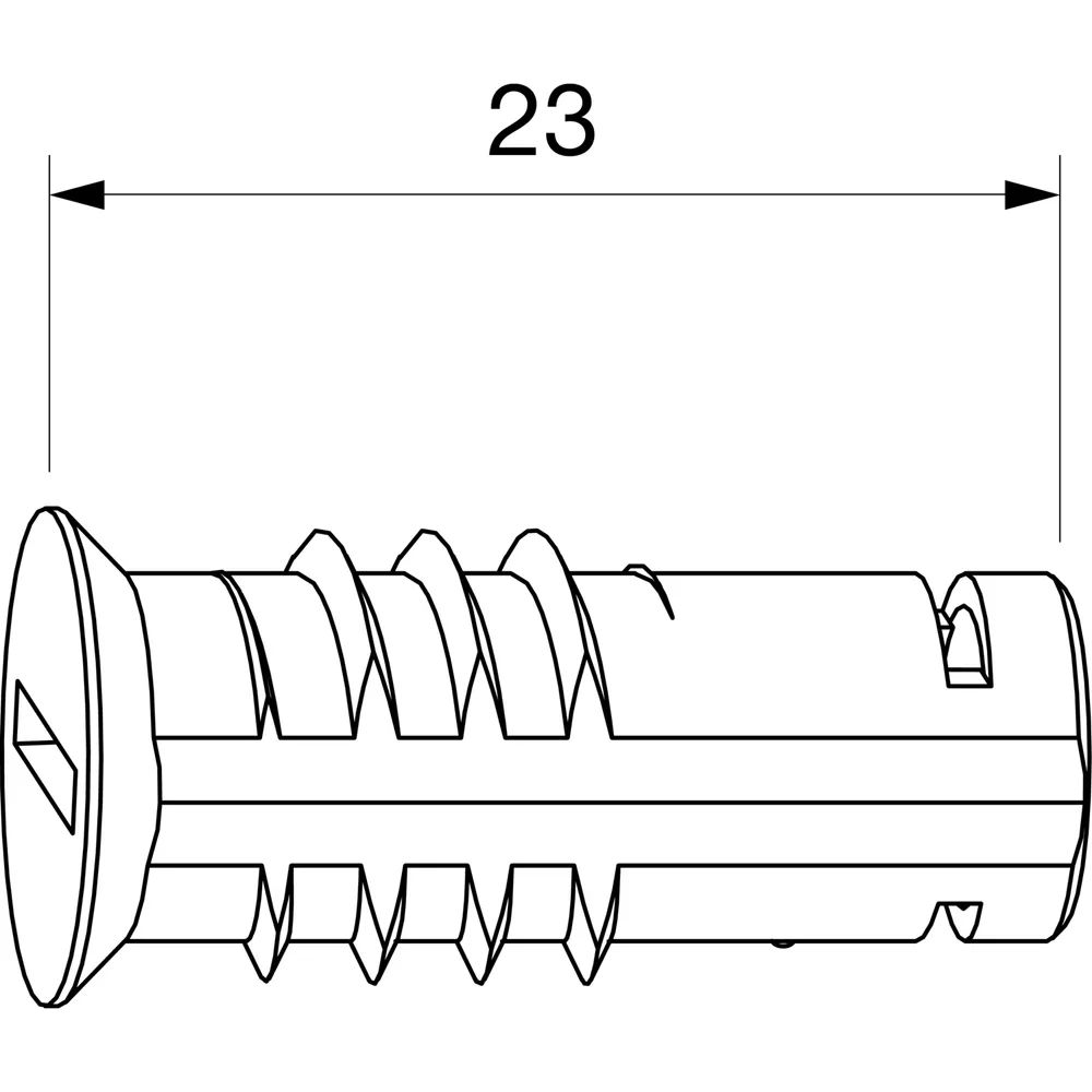 MACO-TRONIC Magnet einschraubbar in Zink Gehäuse, silber (465323)