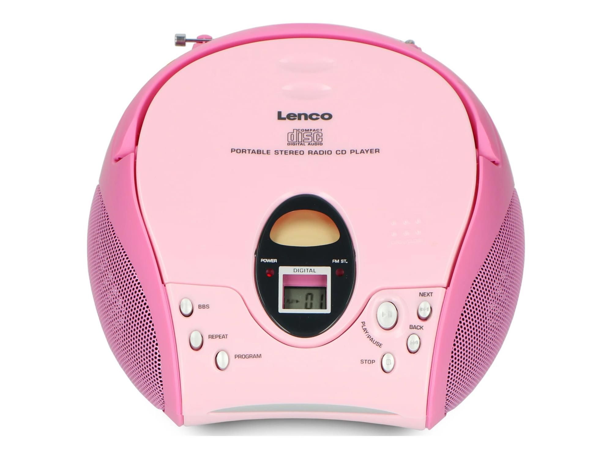 Lenco SCD-24 - Ghettoblaster - pink
