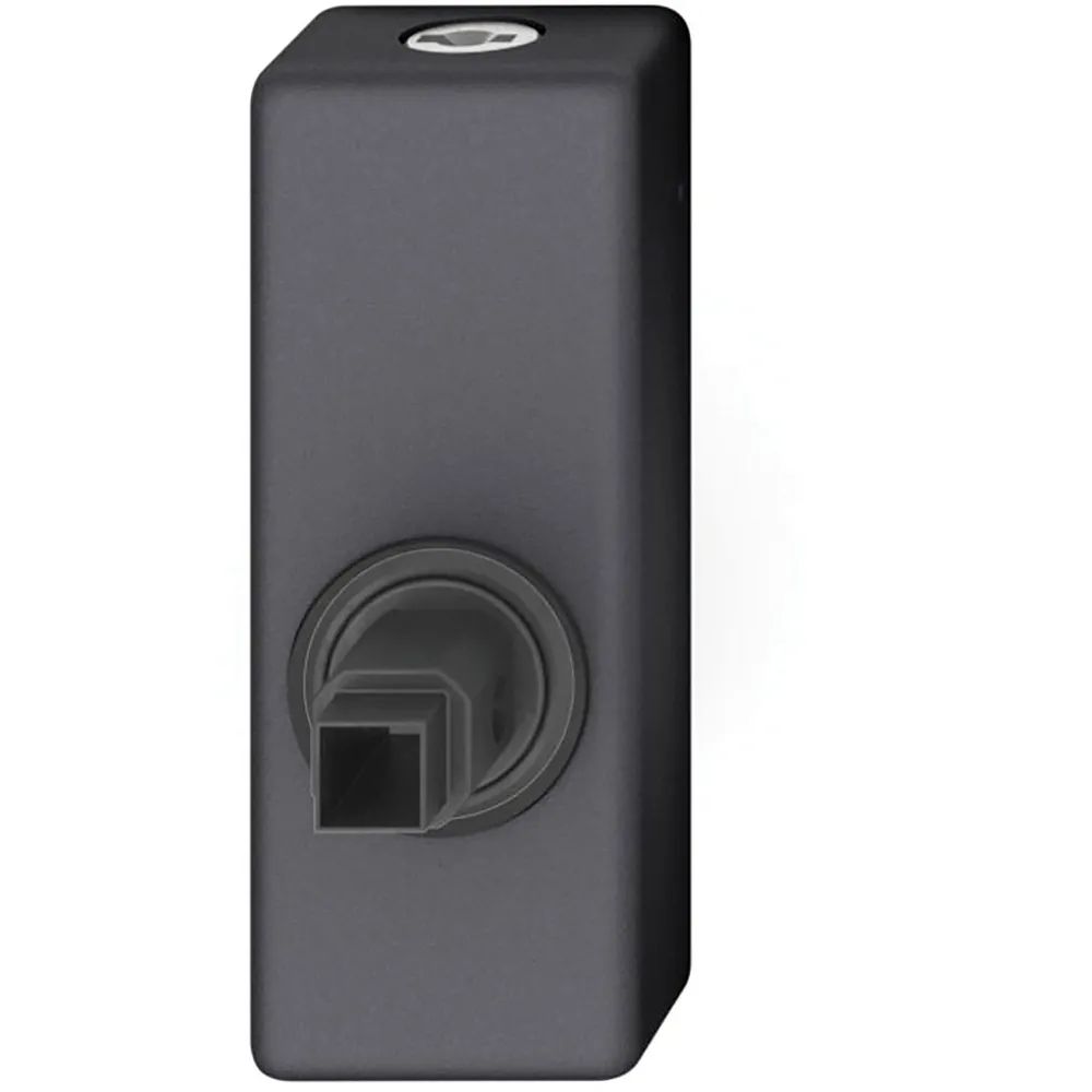 FSB Fenstergriff Adapter-Rosette eckig abschließbar, Aluminium schwarz matt