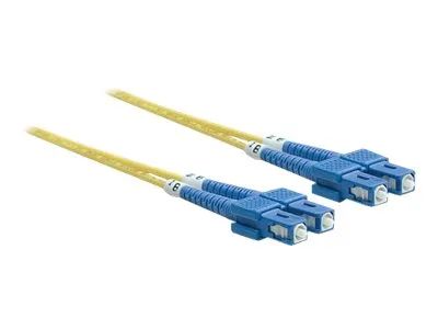 Intellinet Fiber Optic Patch Cable, OS2, SC/SC, 5m, Yellow, Duplex, Single-Mode, 9/125 µm, LSZH, Fibre, Lifetime Warranty, Polybag - Patch-Kabel - SC Single-Modus (M)