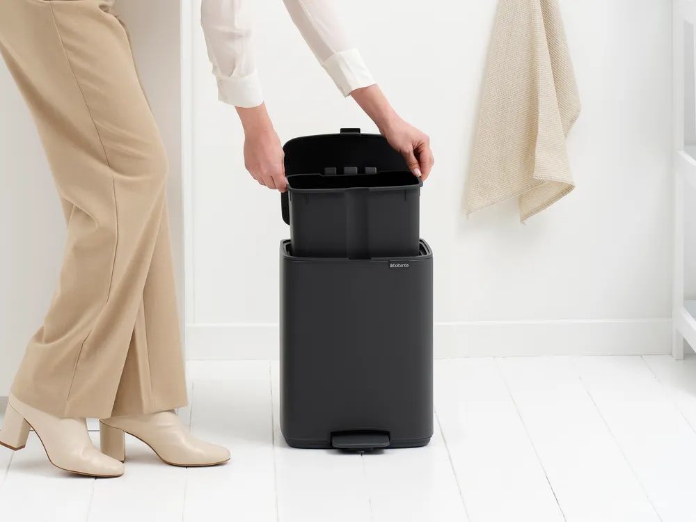 Brabantia Bo Treteimer, 12L - Mineral Infinite Grey