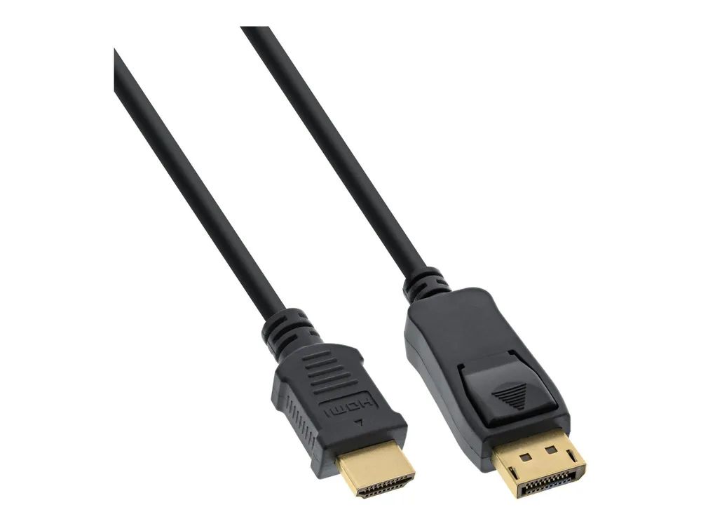 InLine DisplayPort zu HDMI Konverter Kabel - 4K/30Hz - schwarz - 2m