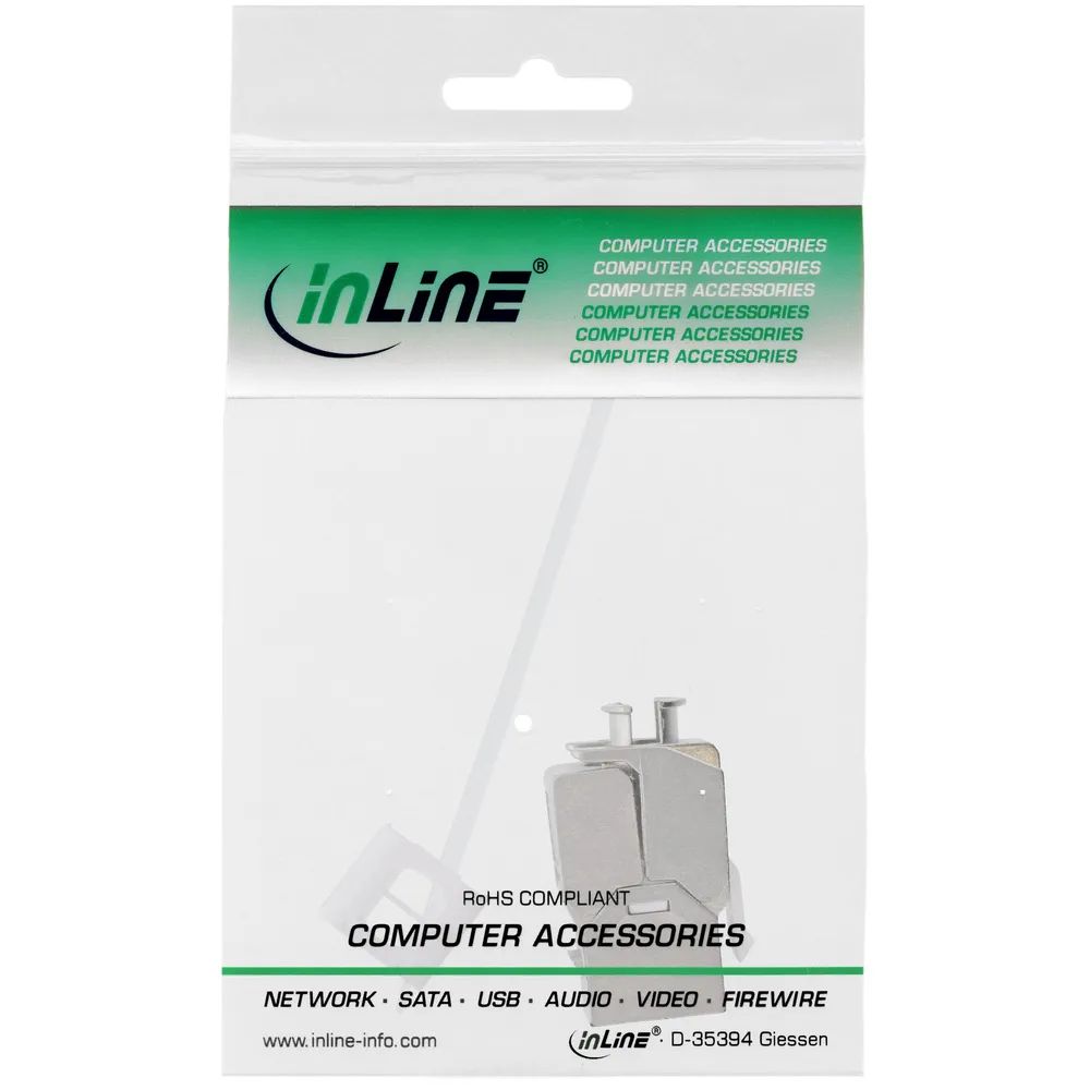 InLine Keystone RJ45 Buchse - SNAP-In - Cat.6a - mit Staubschutz blau
