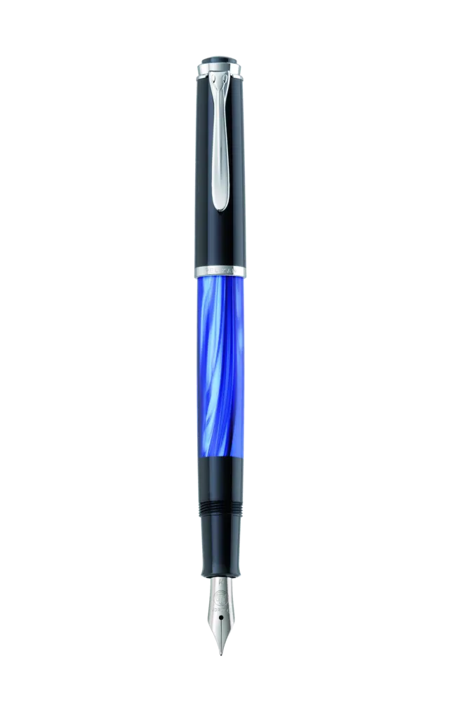 Pelikan Füllhalter Classic 205 Blau-Marmoriert B im Etui