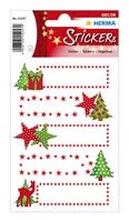 HERMA DECOR WEIHN. GESCHENKEST. Sterne&Tanne - Etiketten/Beschriftungsbänder