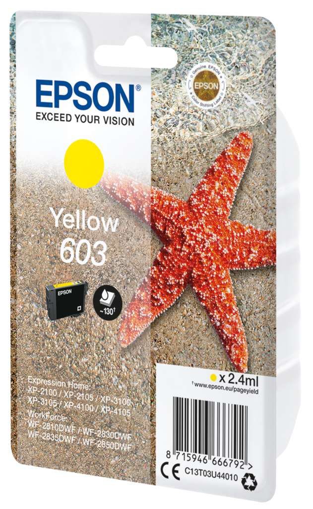 Epson 603 Tinte Seestern Single, Standard, gelb