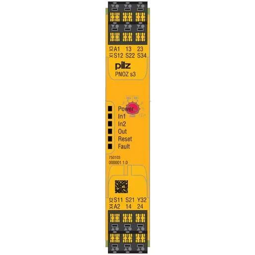 Pilz PNOZ S3 SICH.RELAIS 2-KANAL / PILZ PNOZ S3 24VDC 2NO 750103