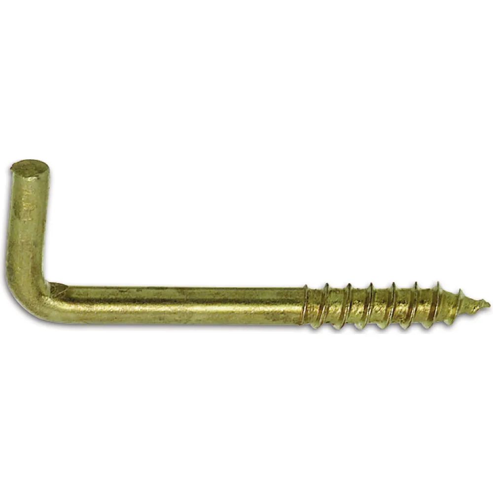 Gebu Draadwarenfabriek+ ing.h.g.geit b.v. Schraubhaken mit Holzgewinde 4.0x60 Stahl vermessingt