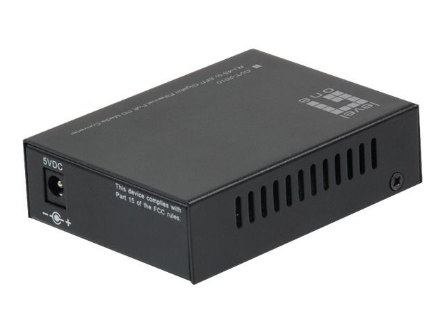 LevelOne GVT-2010 - Medienkonverter - 100Mb LAN - 10Base-T, 100Base-TX, 1000Base-T, 1000Base-X - RJ-45 / SFP (mini-GBIC)