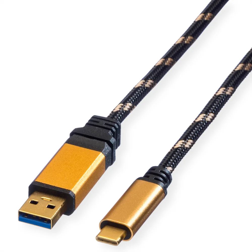 ROLINE GOLD USB 3.2 Gen 1 Kabel, USB A-C, ST/ST, 3 m
