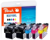Peach Multi Pack Plus - 5er-Pack - Schwarz, Gelb, Cyan, Magenta - kompatibel - Tintenpatrone (Alternative zu: Brother LC3219XLBK, Brother LC3219XLC, Brother LC3219XLM, Brother LC3219XLY)