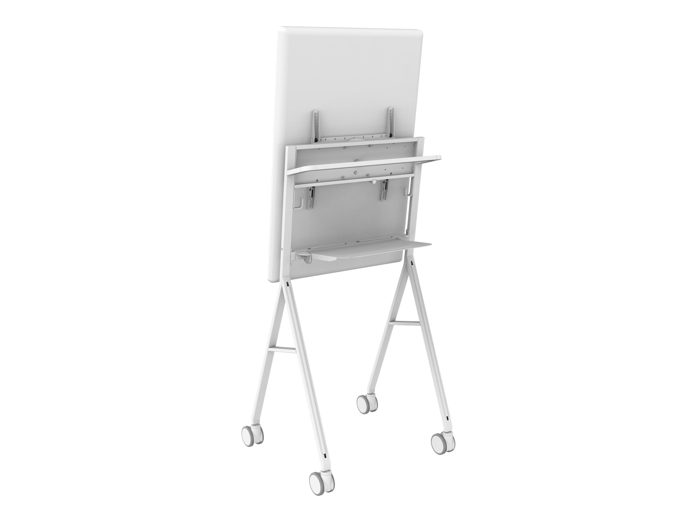 Vision VFM-F10 - Wagen - für Flachbildschirm - Stahl - Off-White - Bildschirmgröße: 127-139.7 cm (50"-55")