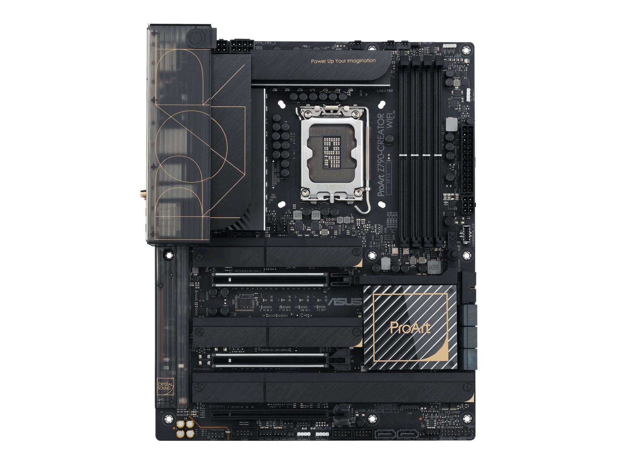 ASUS ProArt Z790-CREATOR WIFI - Motherboard - ATX - LGA1700-Sockel - Z790 Chipsatz - USB-C Gen 2x2, USB 3.2 Gen 2, USB 3.2 Gen 1, USB4 - Wi-Fi 6E, 10 Gigabit LAN, Bluetooth - Onboard-Grafik (CPU erforderlich)