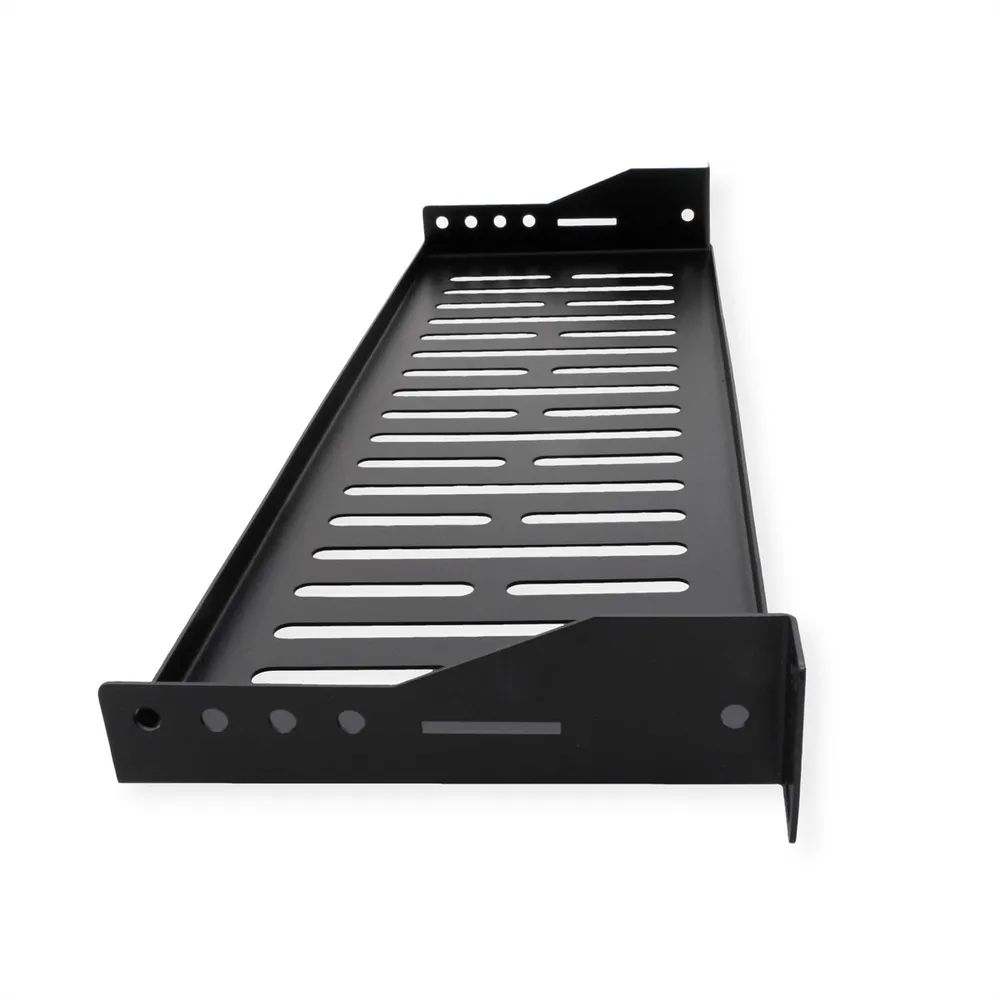VALUE 19-Zoll-Geräteträger 1 HE, T: 150mm, max. 10 kg, U-Form, schwarz