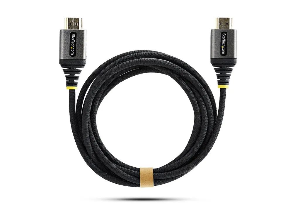 StarTech.com Startech - Premium Hochgeschwindigkeit - HDMI-Kabel mit Ethernet - HDMI männlich zu HDMI männlich - 3 m - abgeschirmt - schwarz & silber - 1440p (UWQHD)