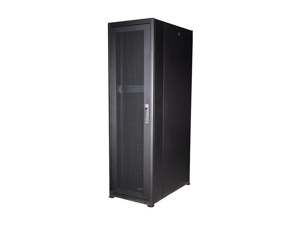 ROLINE Basic - Schrank Netzwerkschrank - perforierte Tür, 600x1000 BxT - RAL 9005, Jet Black - 42HE - 48.3 cm (19")