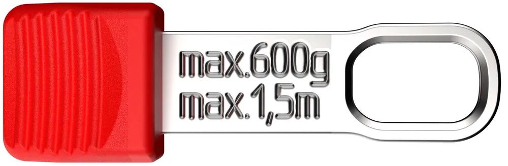 KNIPEX TetheredTool Clips rot (10 Stück) 30 mm