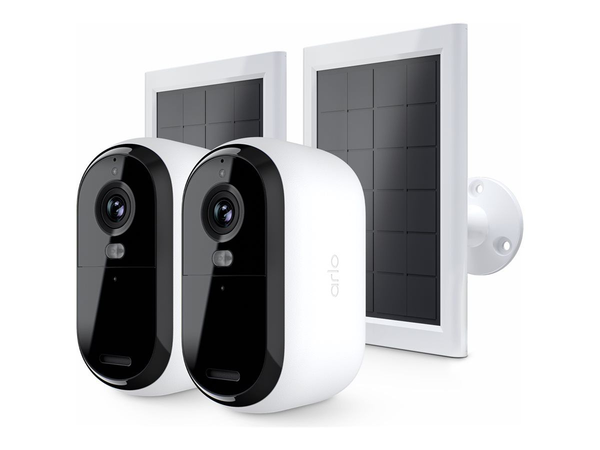 ARLO ESSENTIAL 2 2K Outdoor Camera 2pack W/2 Solar Panel BNDL
