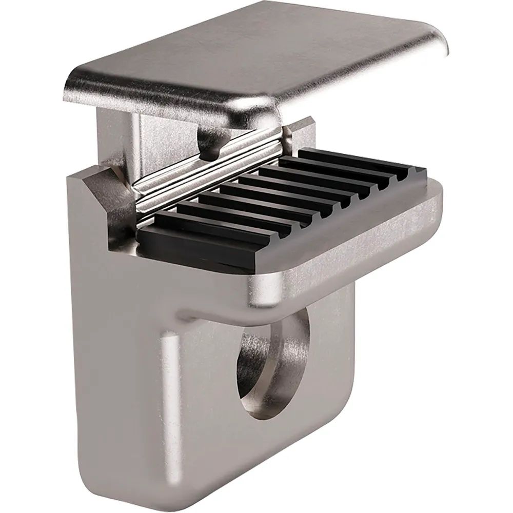 ITALIANA FERRAMENTA Glasbodenträger Pull zum Anschrauben Glas 5-8mm VPE 100 ST