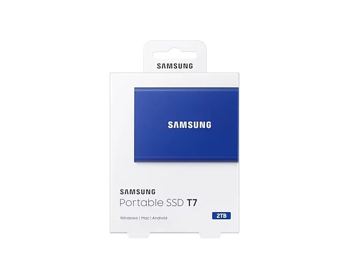 Samsung T7 MU-PC2T0H - SSD - verschlüsselt - 2 TB - extern (tragbar)
