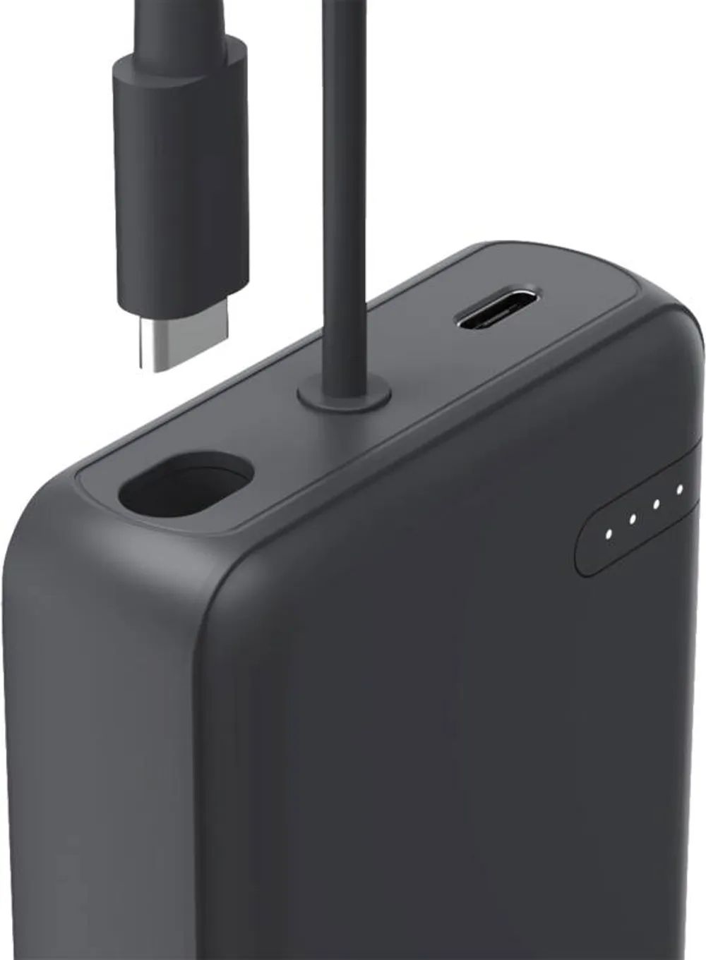 Hama Power Pack "Travel" mit Kabel, 10000mAh, 2 Ausgänge: 2x USB-C, Anthrazit