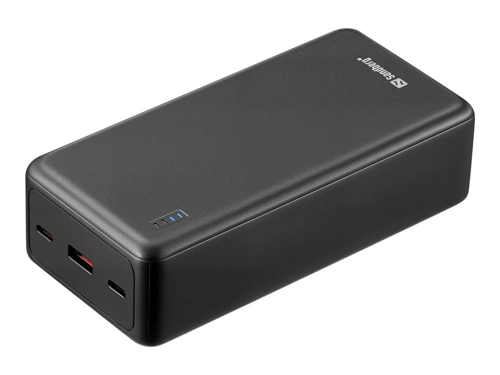 SANDBERG SAVER - Powerbank - 27000 mAh - 99.9 Wh - 22.5 Watt - 3 A - PD - 2 Ausgabeanschlussstellen (24 pin USB-C, USB)