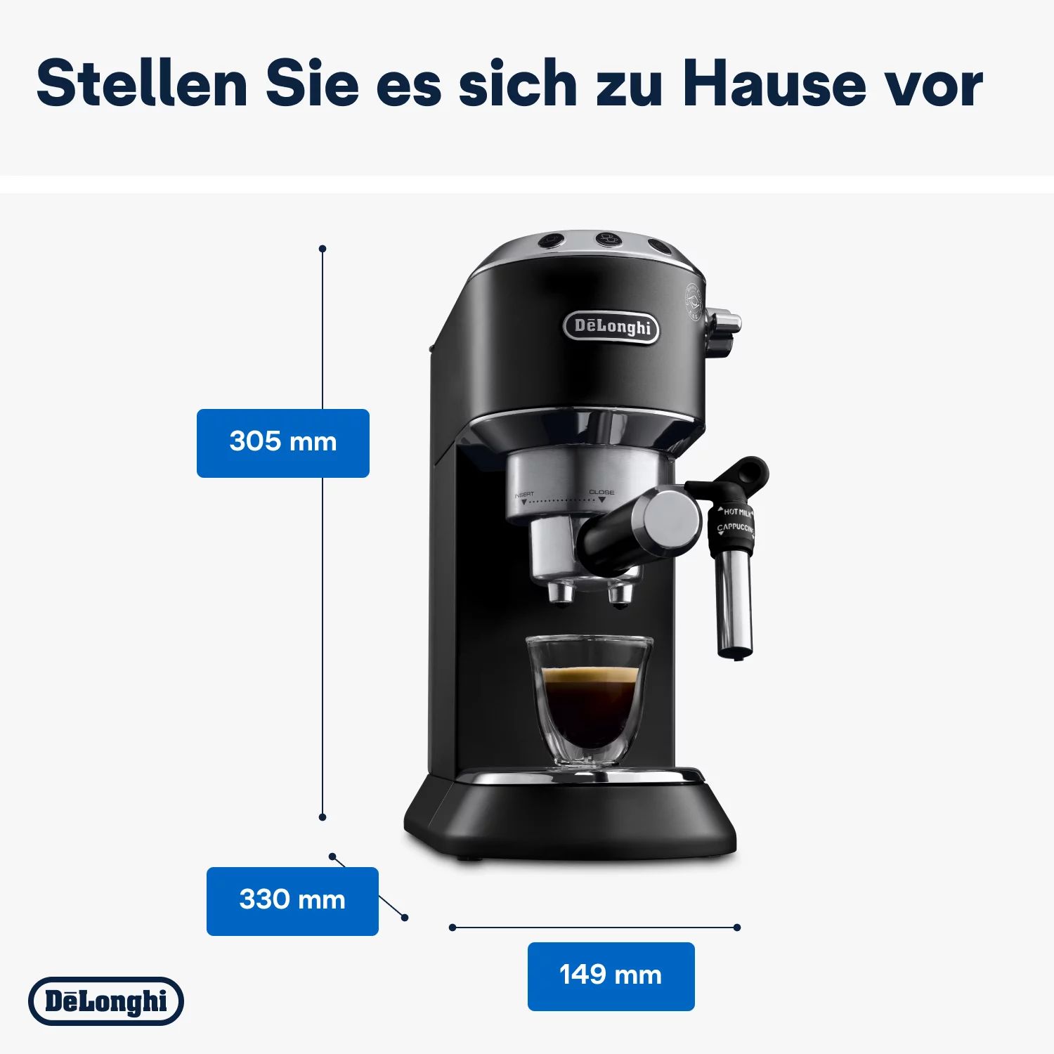 De'Longhi Espressomaschine Dedica EC685.BK