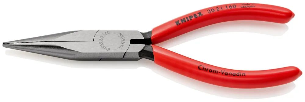 KNIPEX Langbeckzange mit Kunststoff überzogen schwarz atramentiert 160 mm