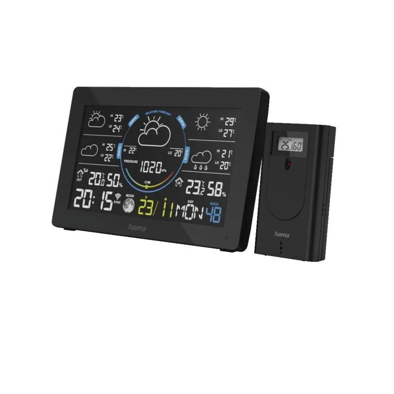Hama Wetterstation mit WLAN "Hawaii", Außensensor, Thermometer, Hygrometer