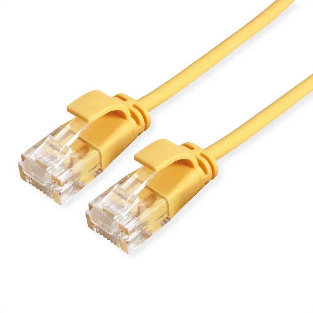 ROLINE UTP DataCenter Patchkabel Cat.6A (Class EA), LSOH, slim, gelb, 3 m