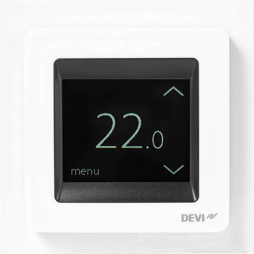 Devi UHRENTHERMOSTAT RAL 9016 M.R. / DEVI DEVIREG TOUCH PW 140F1071