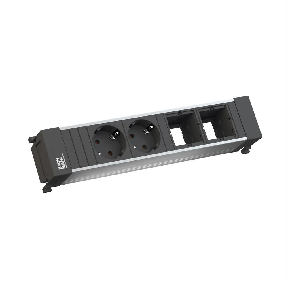 BACHMANN POWER FRAME Medium 2x Schutzkontakt 2x ABD