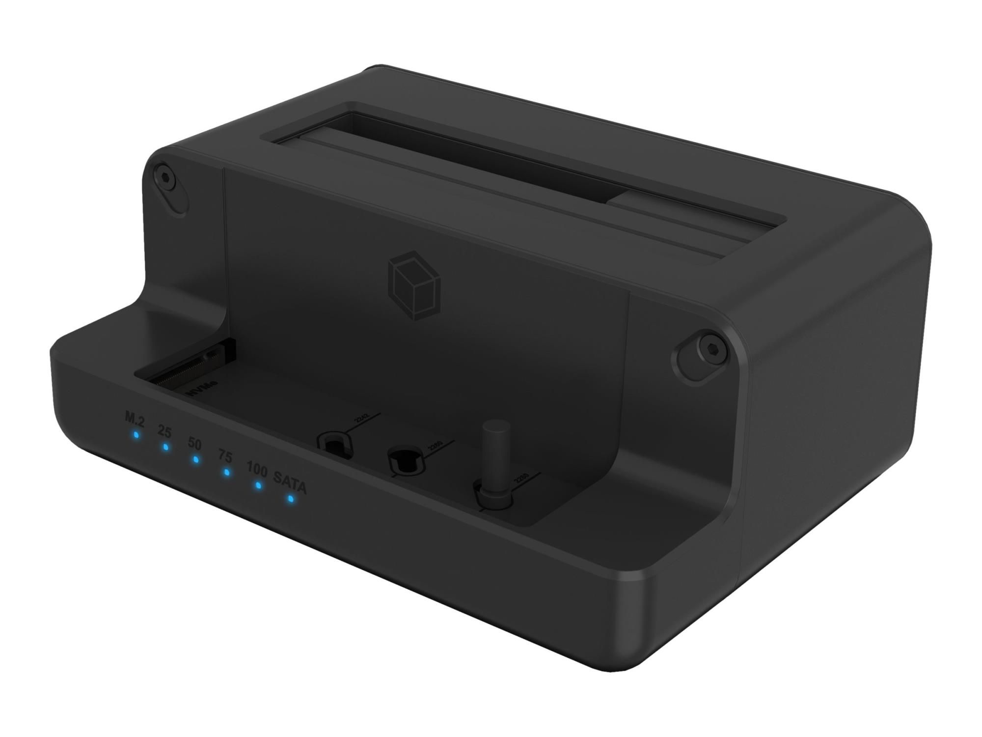 ICY BOX IB-2914MSCL-C31 - HDD / SSD Dockingstation - 2,5" / 3,5" gemeinsam genutzt, M.2 (6,4 cm/8,9 cm gemeinsam genutzt)
