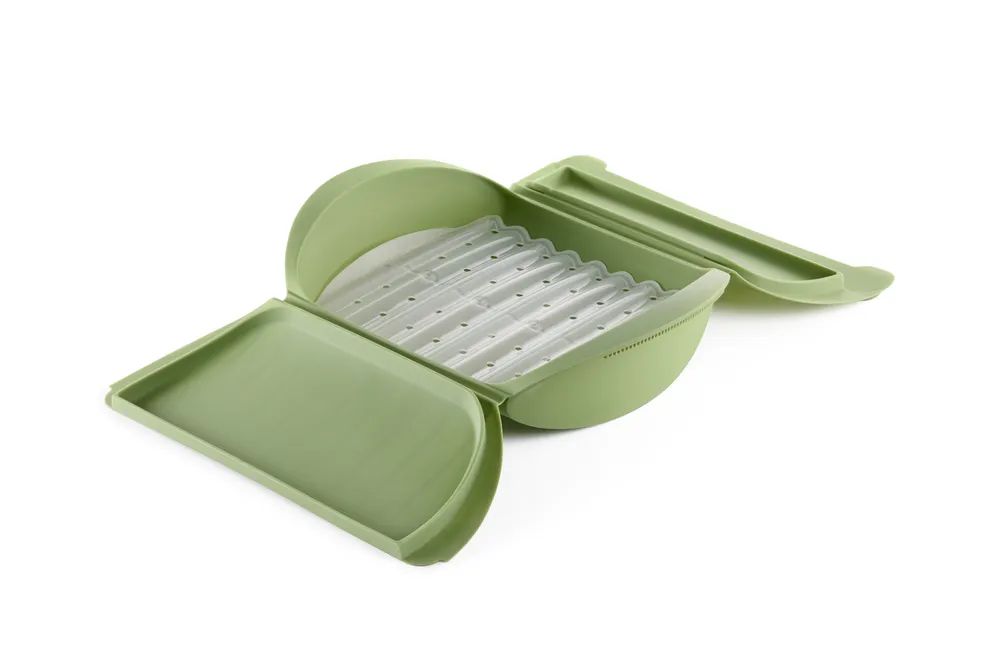 Lékué Dampfgarer mit Ablage, 4 Portionen - Green