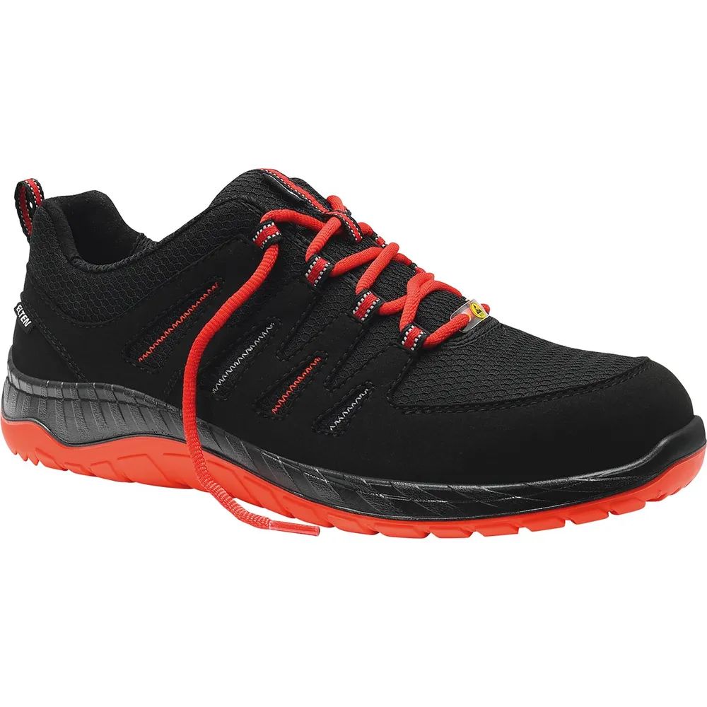 ELTEN Sicherheitshalbschuh Maddox Black-Red Low ESD S3 SRC 41