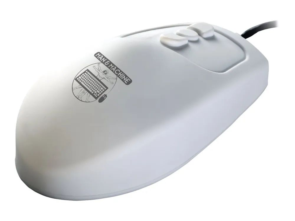 Man-Machine Baaske Medical Man&Machine MightyMouse5 G - Beidhändig - Optisch - USB Typ-A - Weiß